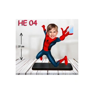 Kişiye Özel Ahşap Biblo - Erkek Çocuk Karikatür Biblo - Kahraman