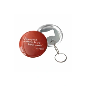 8 Mart Açacaklı Anahtarlık - Kadınlar Gününe Özel Anahtarlık ( 10 Adet )