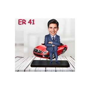 Kişiye Özel Ahşap Biblo - Araba Kullanan Erkek Karikatür Biblo 8