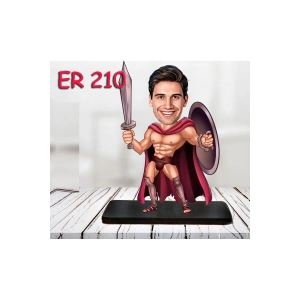 Kişiye Özel Ahşap Biblo - Kahraman Erkek Karikatür Biblo 15