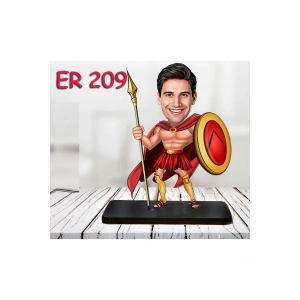 Kişiye Özel Ahşap Biblo - Kahraman Erkek Karikatür Biblo 14