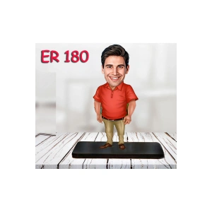 Kişiye Özel Ahşap Biblo - Erkek Karikatür Biblo - Erkek Biblo 45