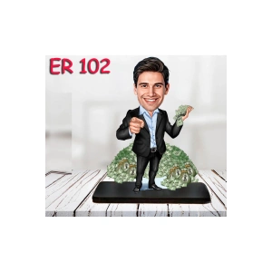 Kişiye Özel Ahşap Biblo - Masa Başı Karikatür Biblo - Erkek Biblo 12