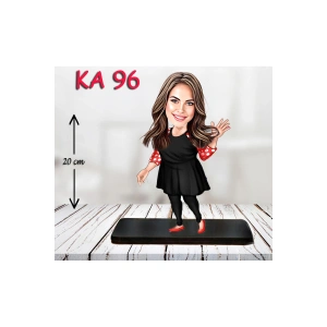 Kişiye Özel Ahşap Biblo - Kadın Karikatür Biblo - Kadın Biblo 21