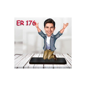 Kişiye Özel Ahşap Biblo - Erkek Karikatür Biblo - Erkek Biblo 41