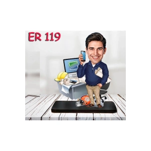 Kişiye Özel Ahşap Biblo - Masa Başı Karikatür Biblo - Erkek Biblo 29