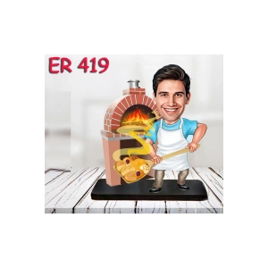 Kişiye Özel Ahşap Biblo - Erkek Meslek Karikatür Biblo 59