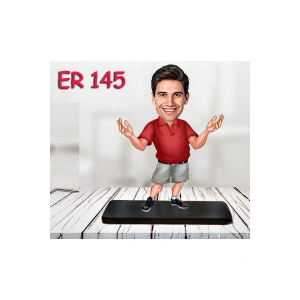 Kişiye Özel Ahşap Biblo - Erkek Karikatür Biblo - Erkek Biblo 10