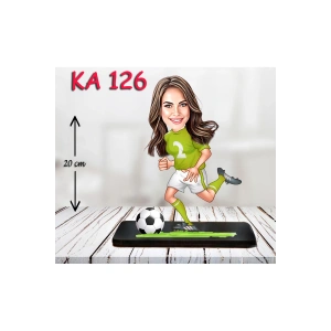 Kişiye Özel Ahşap Biblo - Sporcu Kadın Karikatür Biblo - Sporcu Biblo 5