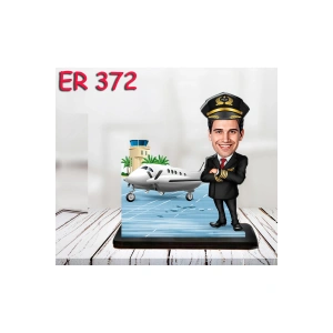 Kişiye Özel Ahşap Biblo - Erkek Meslek Karikatür Biblo 12