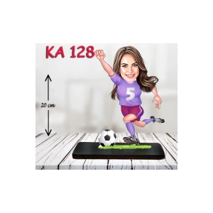 Kişiye Özel Ahşap Biblo - Sporcu Kadın Karikatür Biblo - Sporcu Biblo 7