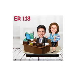 Kişiye Özel Ahşap Biblo - Masa Başı Karikatür Biblo - Erkek Biblo 28