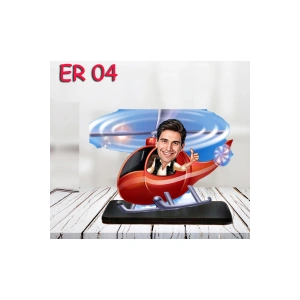 Kişiye Özel Ahşap Biblo - Araç Kullanan Erkek Karikatür Biblo 4