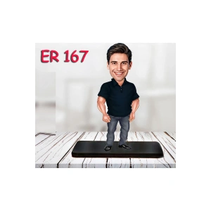 Kişiye Özel Ahşap Biblo - Erkek Karikatür Biblo - Erkek Biblo 32