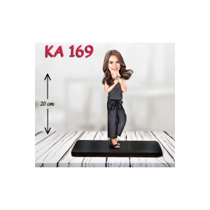 Kişiye Özel Ahşap Biblo - Kadın Karikatür Biblo - Kadın Biblo 35