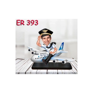 Kişiye Özel Ahşap Biblo - Erkek Meslek Karikatür Biblo 33