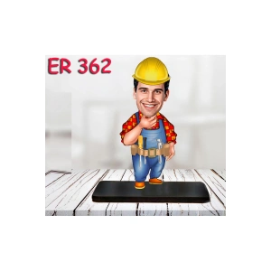 Kişiye Özel Ahşap Biblo - Erkek Meslek Karikatür Biblo 2