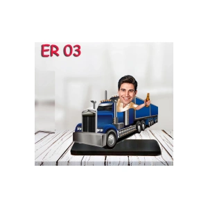 Kişiye Özel Ahşap Biblo - Araç Kullanan Erkek Karikatür Biblo 3