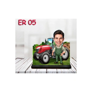 Kişiye Özel Ahşap Biblo - Araç Kullanan Erkek Karikatür Biblo 5