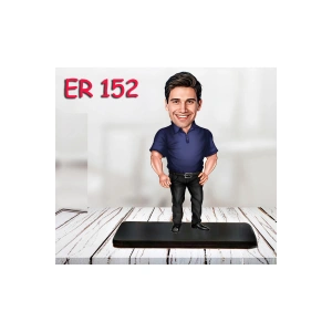 Kişiye Özel Ahşap Biblo - Erkek Karikatür Biblo - Erkek Biblo 17