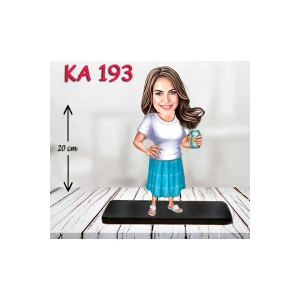Kişiye Özel Ahşap Biblo - Kadın Karikatür Biblo - Kadın Biblo 42