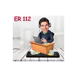 Kişiye Özel Ahşap Biblo - Masa Başı Karikatür Biblo - Erkek Biblo 22