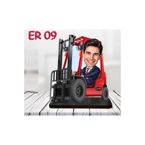 Kişiye Özel Ahşap Biblo - Araç Kullanan Erkek Karikatür Biblo 9