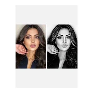 Kişiye Özel Karakalem Tasarımı ( 21 Cm X 30 Cm )