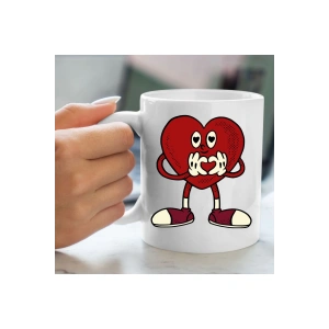 Sevgililer Günü Bardağı - Kalpli Bardak