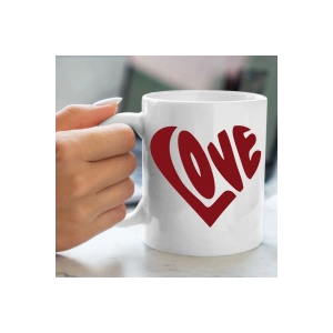 Sevgililer Günü Bardağı - Kalpli Bardak