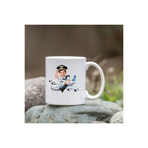 Kişiye Özel Bardak - Karikatür Bardak - Pilot Bardağı