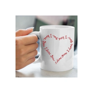 Sevgililer Günü Bardağı - Kalpli Bardak