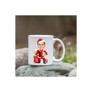 Kişiye Özel Bardak - Karikatür Bardak - Noel Bardağı