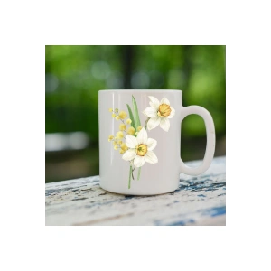 Nergis Çiçeği Model Bardak - Nergis Çiçeği Bardağı