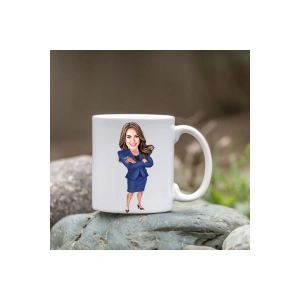 Kişiye Özel Bardak - Karikatür Bardak - Kadın Bardağı