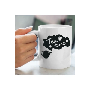 Çay Zamanı Bardağı - Çay Model Bardak