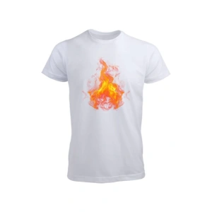 Ateş Tasarımlı Tişört