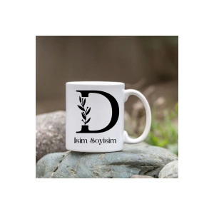 Kişiye Özel D Harfi Bardak - İsim Yazılı Bardak - İsimli Bardak
