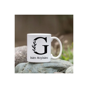 Kişiye Özel G Harfi Bardak - İsim Yazılı Bardak - İsimli Bardak