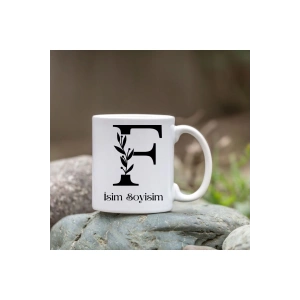 Kişiye Özel F Harfi Bardak - İsim Yazılı Bardak - İsimli Bardak