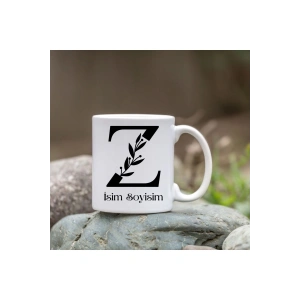 Kişiye Özel Z Harfi Bardak - İsim Yazılı Bardak - İsimli Bardak