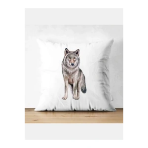 Kurt Model Kırlent Kılıfı - Kurt Yastık Kılıfı