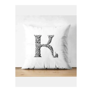 K Harfi Kırlent Kılıfı - K Harfli Yastık Kılıfı
