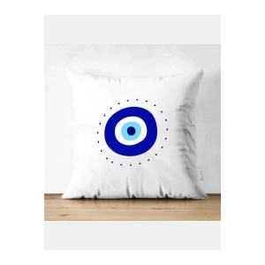 Nazar Boncuklu Kırlent Kılıfı - Nazar Bıncuklu Yastık Kılıfı