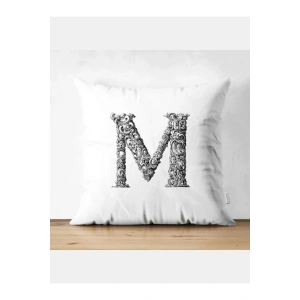 M Harfi Kırlent Kılıfı - M Harfli Yastık Kılıfı