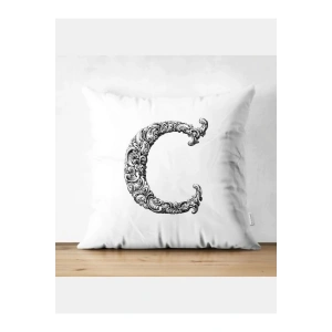C Harfi Kırlent Kılıfı - C Harfli Yastık Kılıfı
