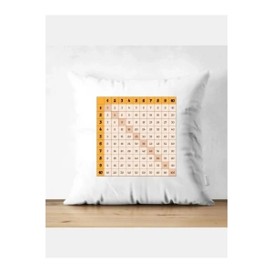 Çarpım Tablolu Kırlent Kılıfı - Çarpma Yastık Kılıfı