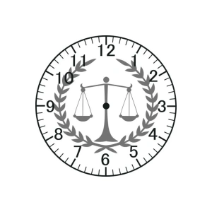 Avukat Model Duvar Saati - Avukat Saati