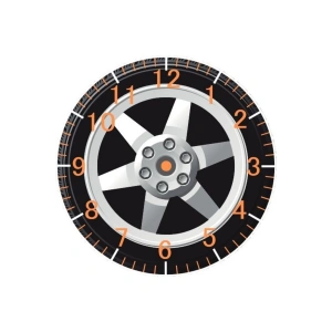 Lastik Model Duvar Saati - Lastik Saat