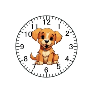 Köpek Model Duvar Saati - Köpekli Saat
